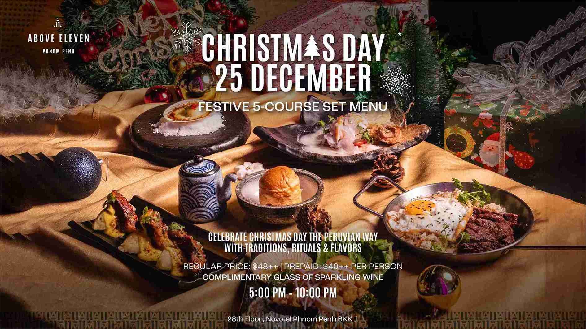 Christmas Day Set Menu novotel
